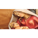 Grabkerze Rot 40h (Deckel Gold) - Maria mit Kind