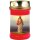 Grabkerze Rot 48h (Deckel Gold) - Jesus