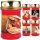 Grabkerze Rot 48h (Deckel Gold) - Jesus