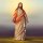 Grabkerze mit Portrait Motiv 48h Jesus