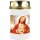 Grabkerze mit Portrait Motiv 48h Jesus mit Lamm