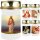 Grabkerze mit Portrait Motiv 48h Jesus mit Lamm