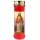 Grabkerze Rot 100h (Deckel Gold) - Jesus
