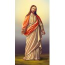 Grabkerze Rot 170h (Deckel Gold) - Jesus