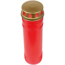 Grabkerze Rot 170h (Deckel Gold) - Rose