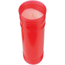 Grabkerze Rot 170h (Deckel Gold) - Rose