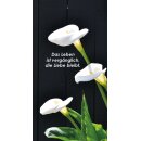Grabkerze Weiß 170h (Deckel Gold) - Calla 2