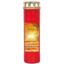 Grabkerze Rot 170h (Deckel Gold) - Allee