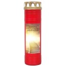 Grabkerze Rot 170h (Deckel Gold) - Treppe