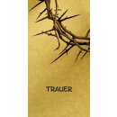 Grabkerze Weiß 170h (Deckel Gold) - Trauer