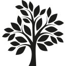 Grabkerze Rot 40h (Deckel Gold) - Baum