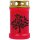 Grabkerze Rot 40h (Deckel Gold) - Baum