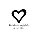 Grabkerze Rot 40h (Deckel Gold) - Herz