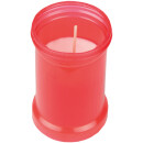 Grabkerze Rot 40h (Deckel Gold) - Rose