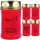 Grabkerze Rot 48h (Deckel Gold) - Herz