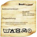 Badewannen Kissen mit Saugnäpfen - Schwarz