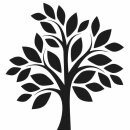 Grabkerze Rot 100h (Deckel Gold) - Baum