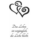 Grabkerze Weiß 100h (Deckel Gold) - Herz