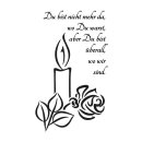 Grabkerze Rot 100h (Deckel Gold) - Kerze