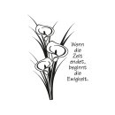 Grabkerze Weiß 100h (Deckel Gold) - Calla