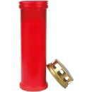 Grabkerze Rot 100h (Deckel Gold) - Herz