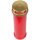 Grabkerze Rot 100h (Deckel Gold) - Herz