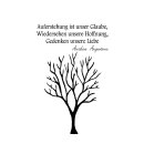 Grabkerze Weiß 170h (Deckel Gold) - Baum