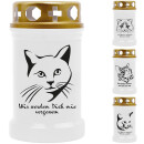 Grabkerze für Tiere Katzenmotiv 40h Katze 3