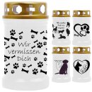 Grabkerze für Tiere Hundemotiv 40h Labrador