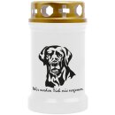 Grabkerze für Tiere Hundemotiv 40h Labrador