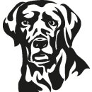 Grabkerze für Tiere Hundemotiv 40h Labrador