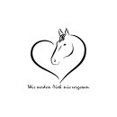 Grabkerze für Tiere Pferdemotiv 40h Herz