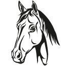 Grabkerze für Tiere Pferdemotiv 40h Pferdekopf 2