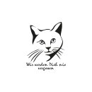 Grabkerze Weiß 48h (Deckel Gold) - Katze 3