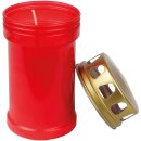 Grabkerze Rot 48h (Deckel Gold) - Mops