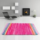 Flickenteppiche Tonal 60 x 90cm pink - rosa