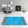 Flickenteppiche Tonal 60 x 90cm blau - dunkelblau