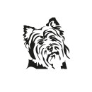 Grabkerze Weiß 170h (Deckel Gold) - Terrier