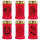 Grabkerze Rot 40h (Deckel Gold) - Pferde