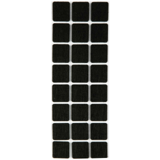 Filzgleiter für Möbel, Möbelgleiter 28 x 28 mm - Schwarz