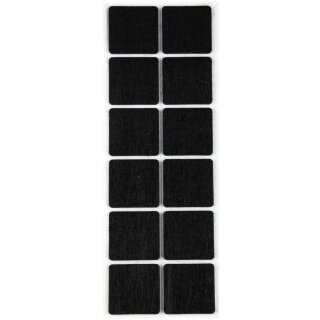 Filzgleiter für Möbel, Möbelgleiter 40 x 40mm - Schwarz