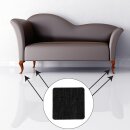 Filzgleiter für Möbel, Möbelgleiter 40 x 40mm - Schwarz