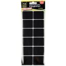 Filzgleiter für Möbel, Möbelgleiter 40 x 40mm - Schwarz