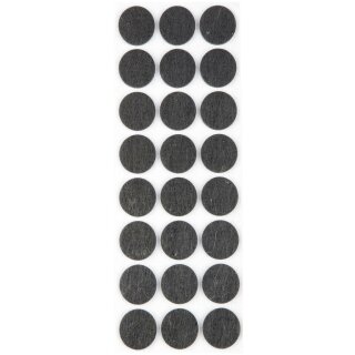 Filzgleiter für Möbel, Möbelgleiter Rund Ø 28mm - Anthrazit