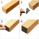 Filzgleiter für Möbel, Möbelgleiter 20 x 20mm - Anthrazit