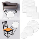 Anti-Rutsch Pads, Möbelschutz 28 x 28mm - Weiß