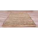 Flickenteppiche Leder 70x180cm beige