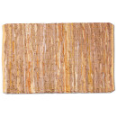 Flickenteppiche Leder 70x180cm beige