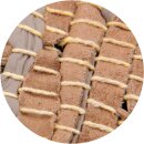 Flickenteppiche Leder 70x180cm beige