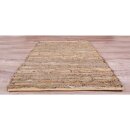 Flickenteppiche Leder 70x180cm beige